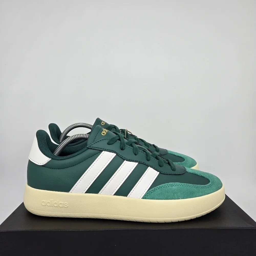 New adidas Barreda Lifestyle Collegiate Green Core White Men's Shoes Size 12